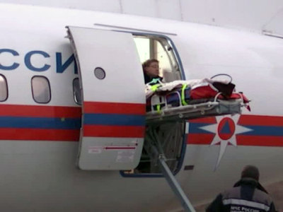 Донбасские дети прилетели на лечение в Москву