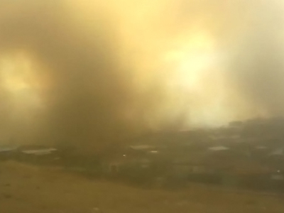 Поселок Палана на Камчатке окружен лесными пожарами