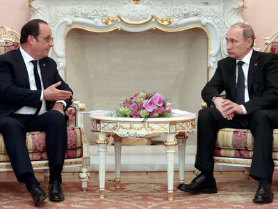 Путин ждет в Москве Олланда, чтобы договариваться о борьбе с ИГИЛ