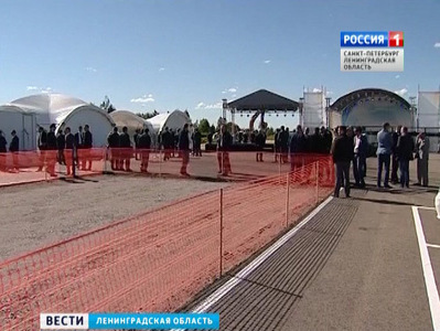 В Войскорово заложили первый камень будущей скоростной магистрали между Петербургом и Москвой