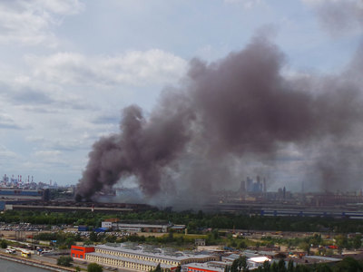 Запах гари в центре Москвы – последствия пожара на ЗиЛе