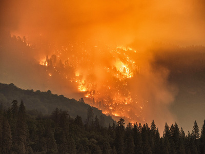 Пожар на севере Калифорнии перекинулся на долину Напа