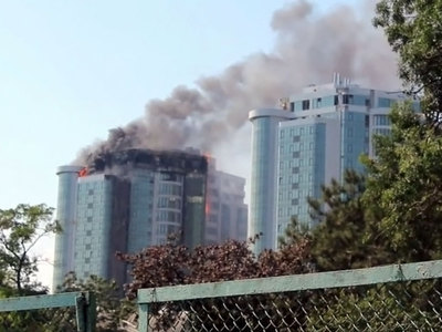 В Одессе загорелась элитная 22-этажка