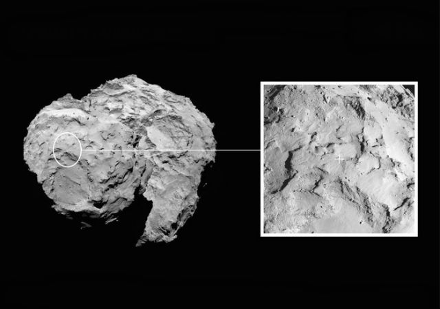 Аппарат высадится на "голове" кометы (иллюстрация ESA).