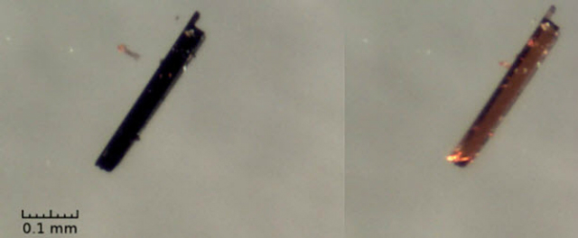 Материал меняет цвет в ходе эксплуатации: при насыщении кислородом он темнеет (фото SDU).