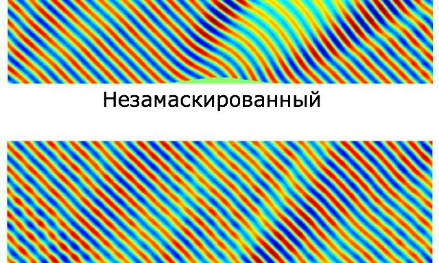 По сути, устройство обманывает наблюдателя, заставляя его думать, что под плащом находится лишь плоская поверхность (иллюстрация Li-Yi Hsu/Jacobs School of Engineering/UC San Diego). 