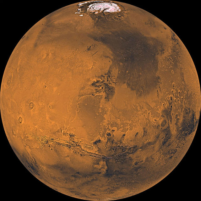 Когда-нибудь Марс может стать для человечества вторым домом (фото NASA, Wikimedia Commons). 
