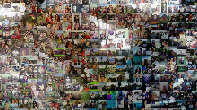 "Глобальное селфи" состоит из 36422 автопортретов, загруженных пользователями интернета (иллюстрация NASA/JPL-Caltech/NOAA).