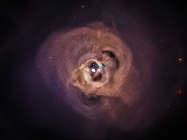 Снимок предполагаемого источника рентгеновского излучения, сделанный телескопом "Чандра" (фото NASA/CXC/SAO/E.Bulbul). 
